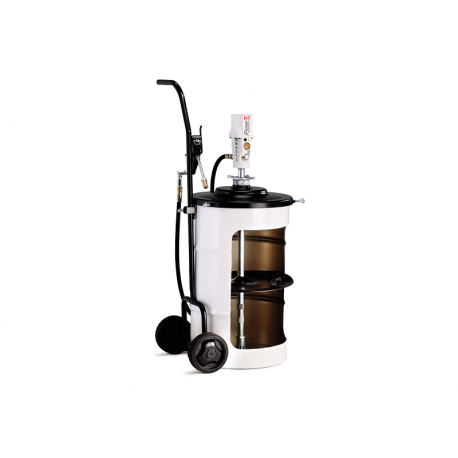 Mobile grease assembly, Trolley for 50kg drum with pneumatic pump