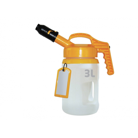 Secur-oil 3L Yellow, Secure pitcher for your extra oil, high flow.