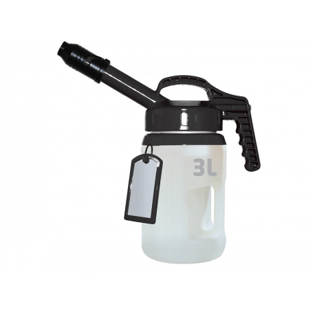 Secur-oil 3L Black Long, Secure pitcher for your extra oil, precise flow.
