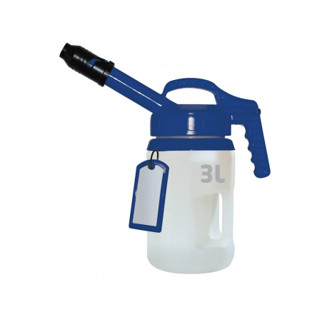 Secur-oil 3L Blue Long, Secure pitcher for your extra oil, precise flow