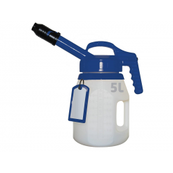 Secur-oil 5L Blue Long, Secure pitcher for your extra oil, precise flow