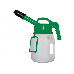 Secur-oil 5L Green Long, Secure pitcher for your extra oil, high flow