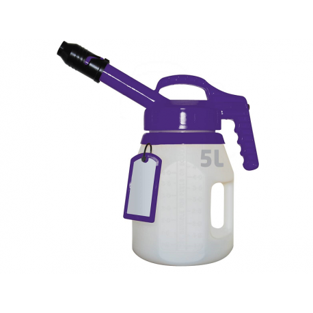 Secur-oil 5L Purple Long , Secure pitcher for your extra oil, high flow