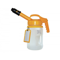 Secur-oil 3L Yellow long, Secure pitcher for your extra oil, high flow